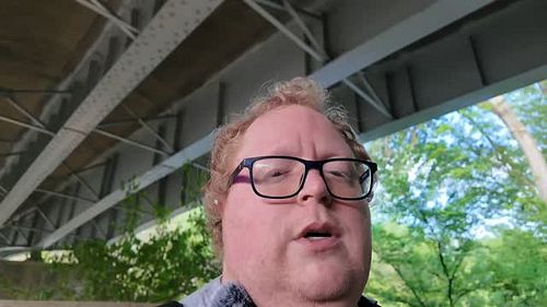 So, this happened on the stream yesterday. We were standing under the interstate and the acoustics were INSANE