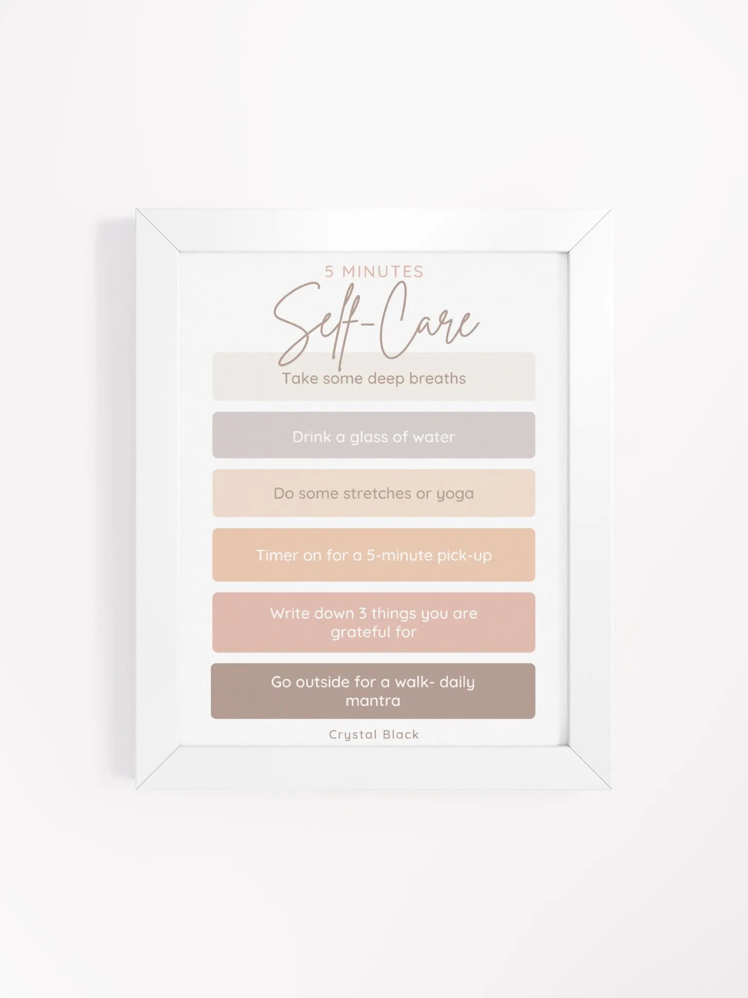 5-Minute Self-Care Routine Poster product image (22)