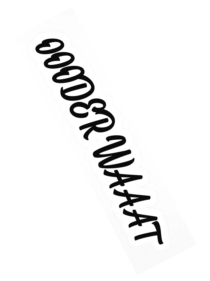 ODER WAT Sticker Black product image (2)