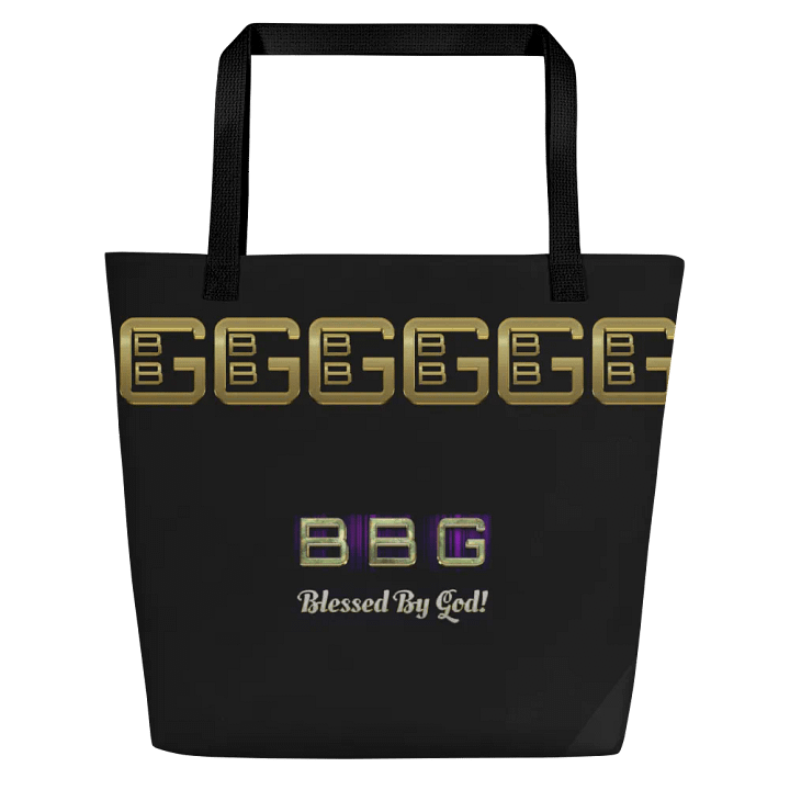 Black BBG Tote Bag with Pocket product image (1)