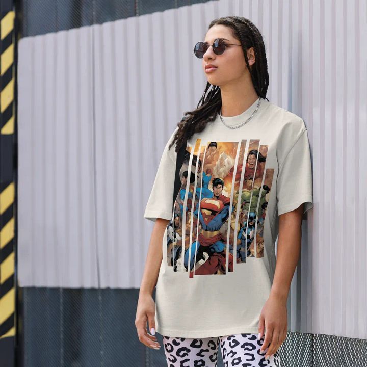 Super heroes oversized t-shirt product image (2)