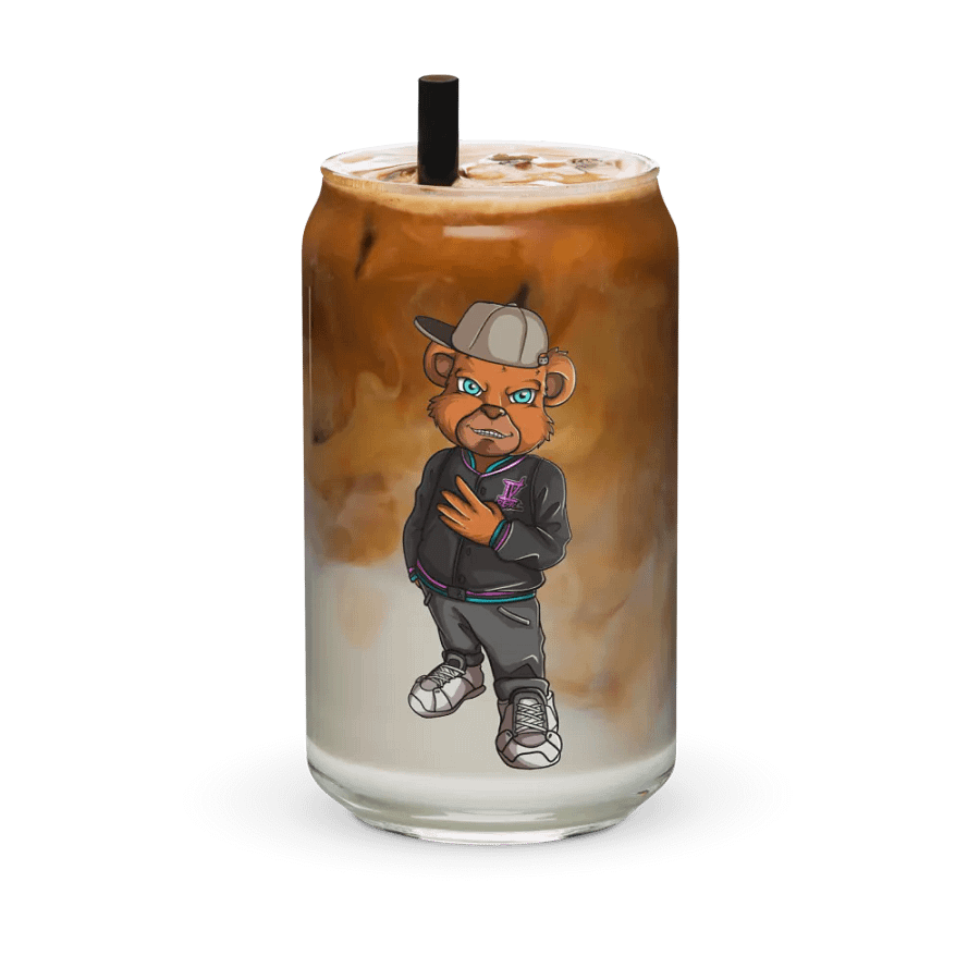 Standing Bear Glass Can product image (3)