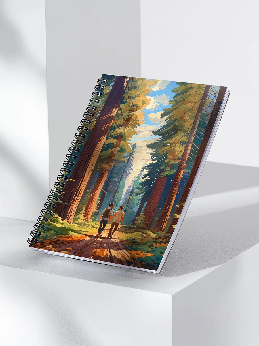 Seeing The Redwoods Together - Gay Couple Spiral Notebook product image (3)