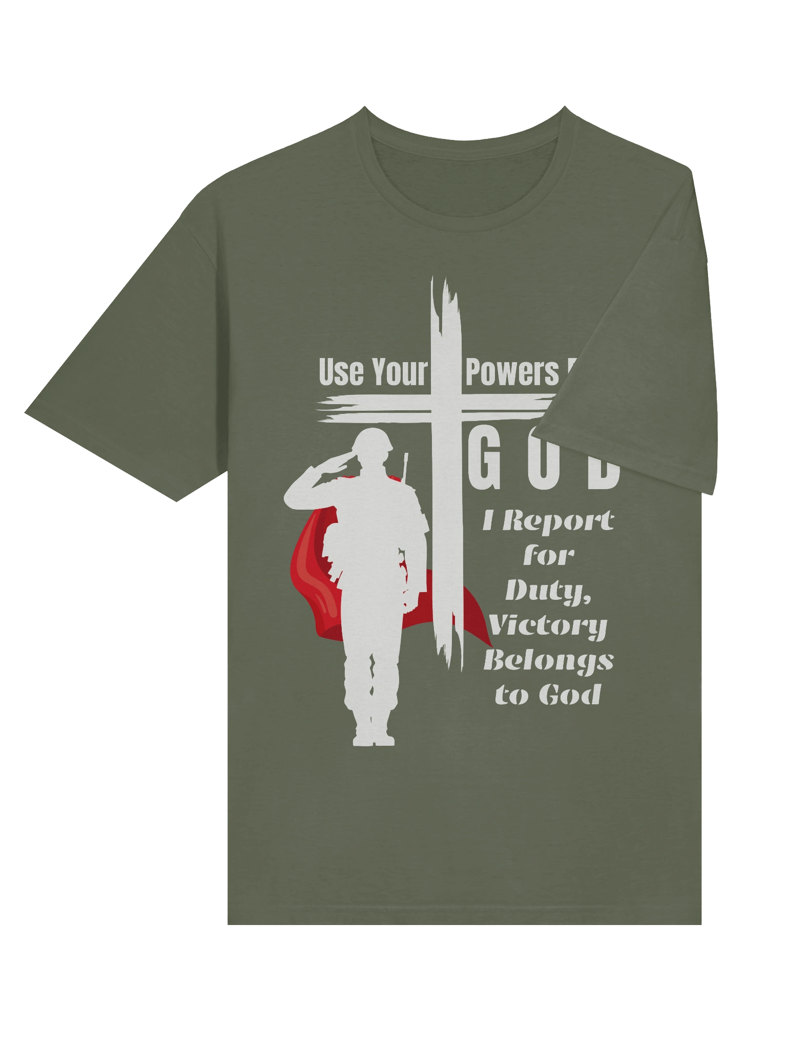 Use your powers for God - Marvel at His Goodness, Christian Military Superhero T-Shirt product image (38)