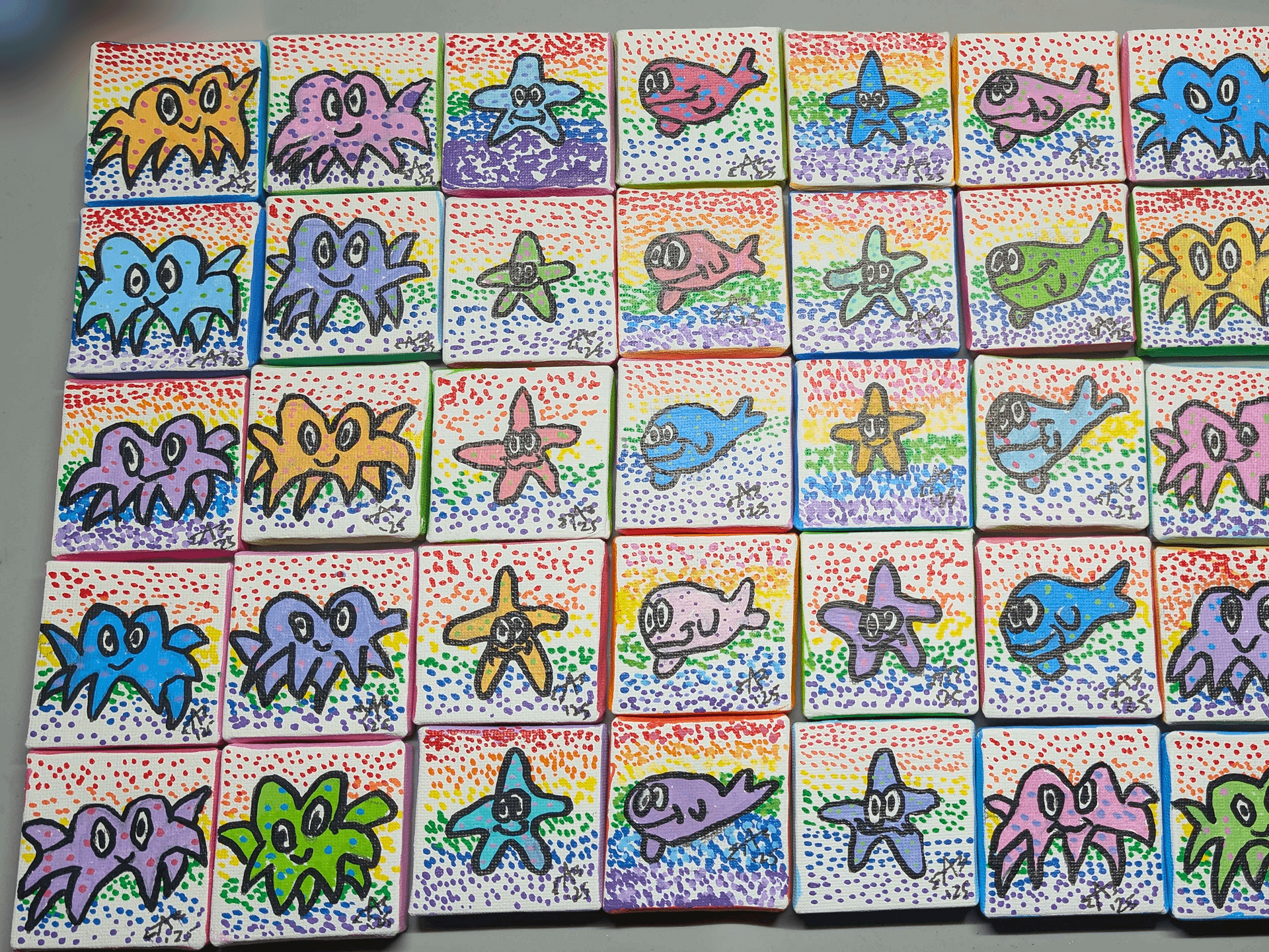 2x2 Mini Canvas Tree Ornaments - 3pk Mystery Bundle Set product image (1)