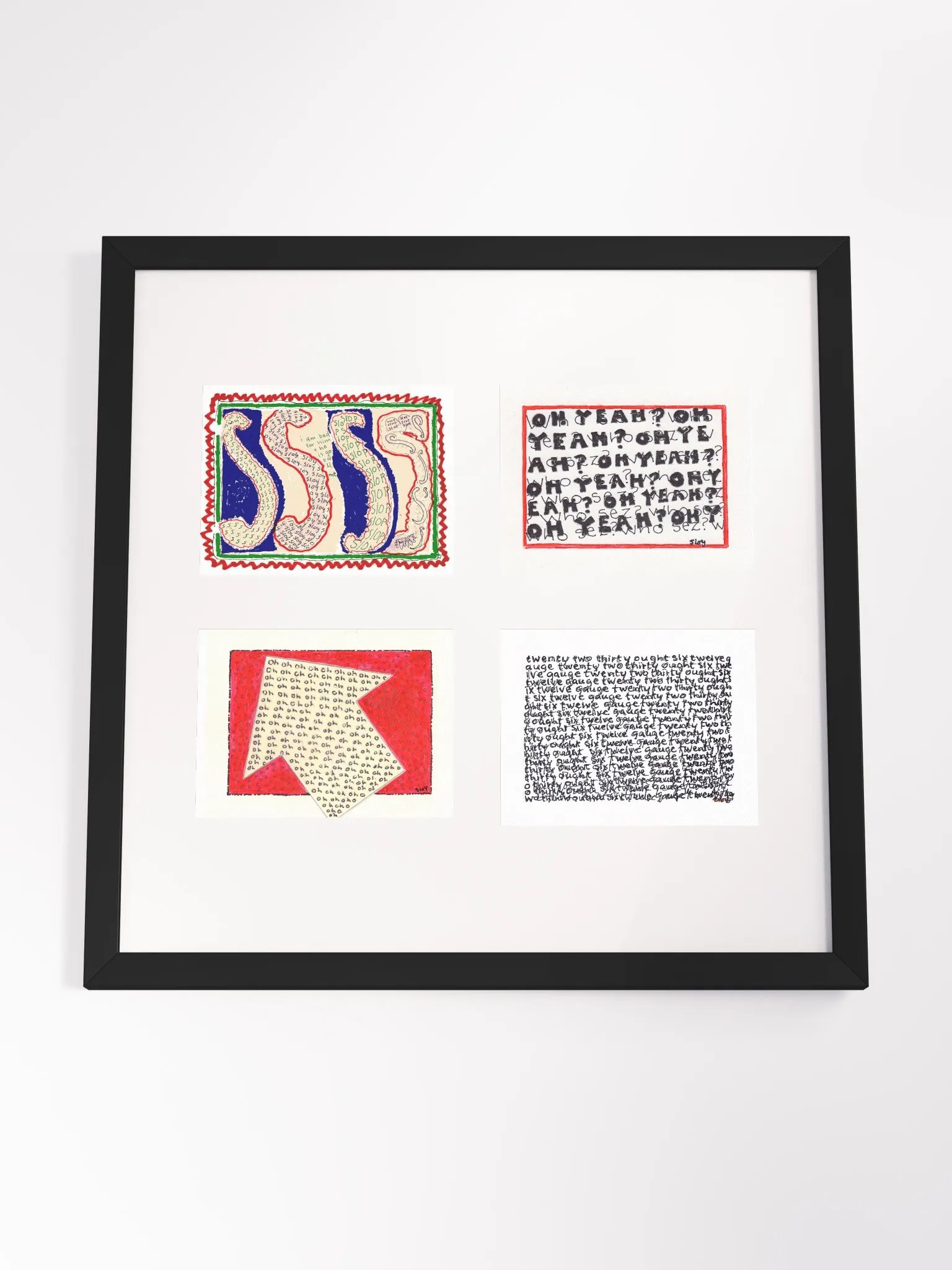 Build Your Own Four Panel Card Art (horizontal orientation) Framed product image (6)