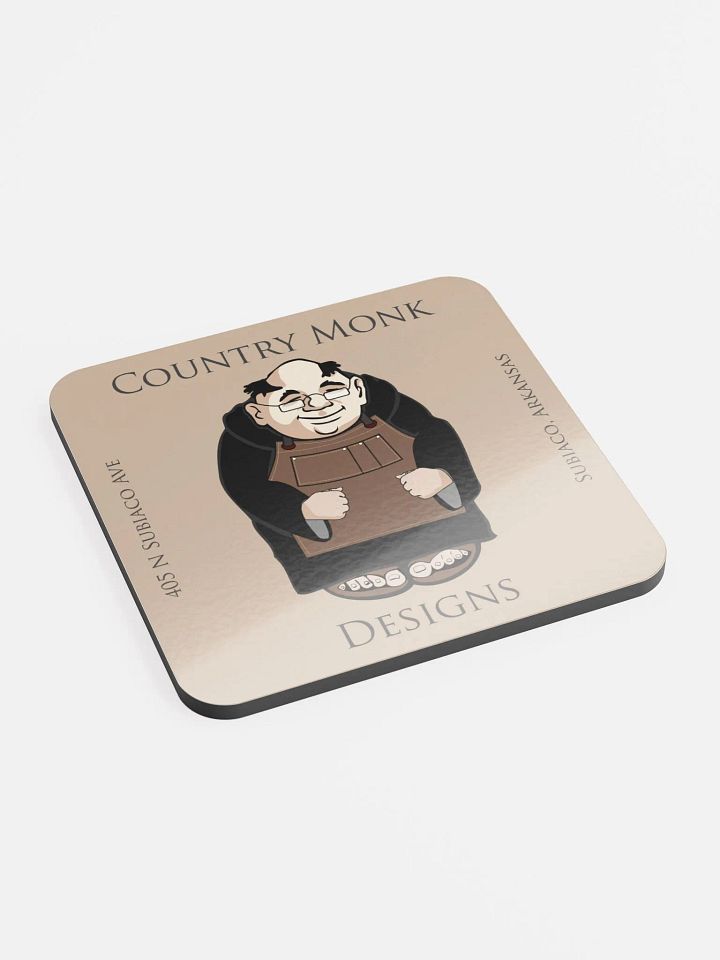 Country Monks Designs Glossed Cork Coaster product image (2)