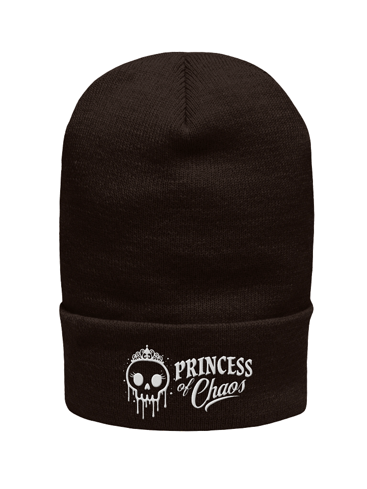 Princess of Chaos Cuffed Beanie - White product image (1)