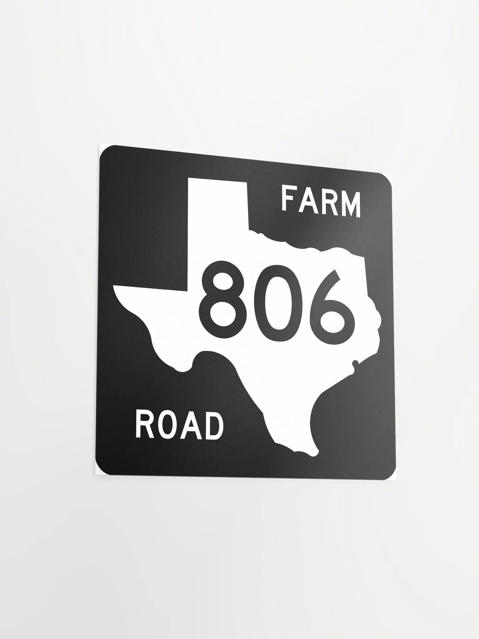 Texas Farm Road Sign FM 806 Poster product image (9)