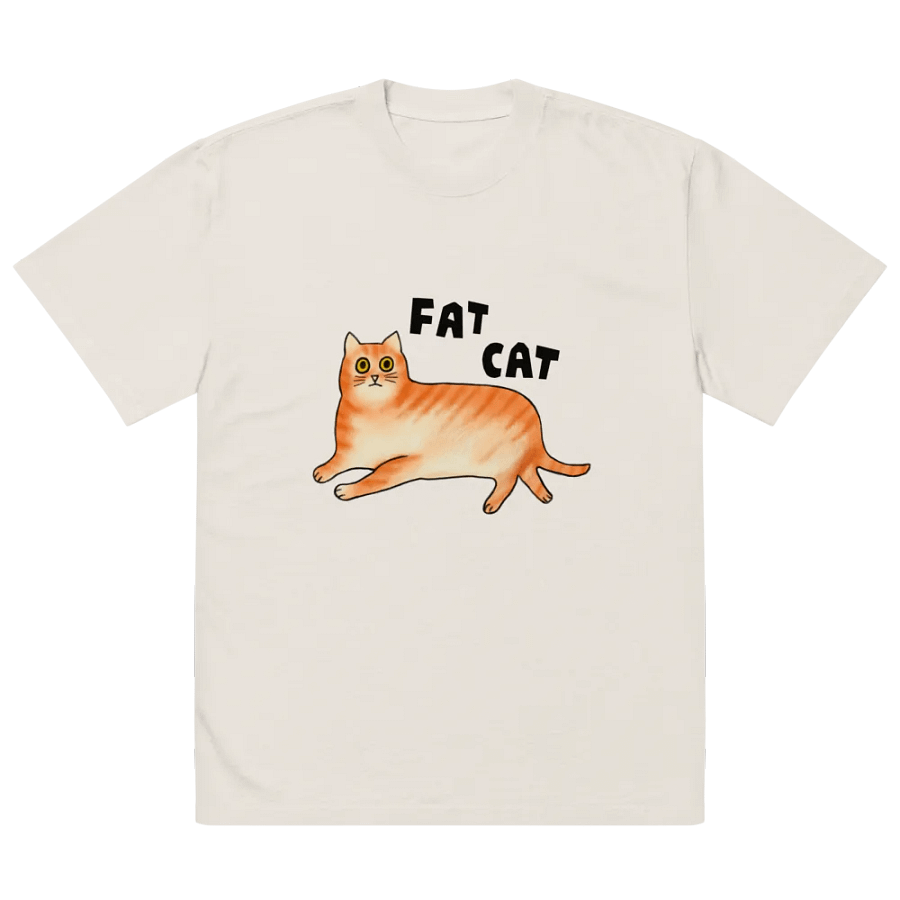 Fat Cat - Oversized Faded T-Shirt product image (14)