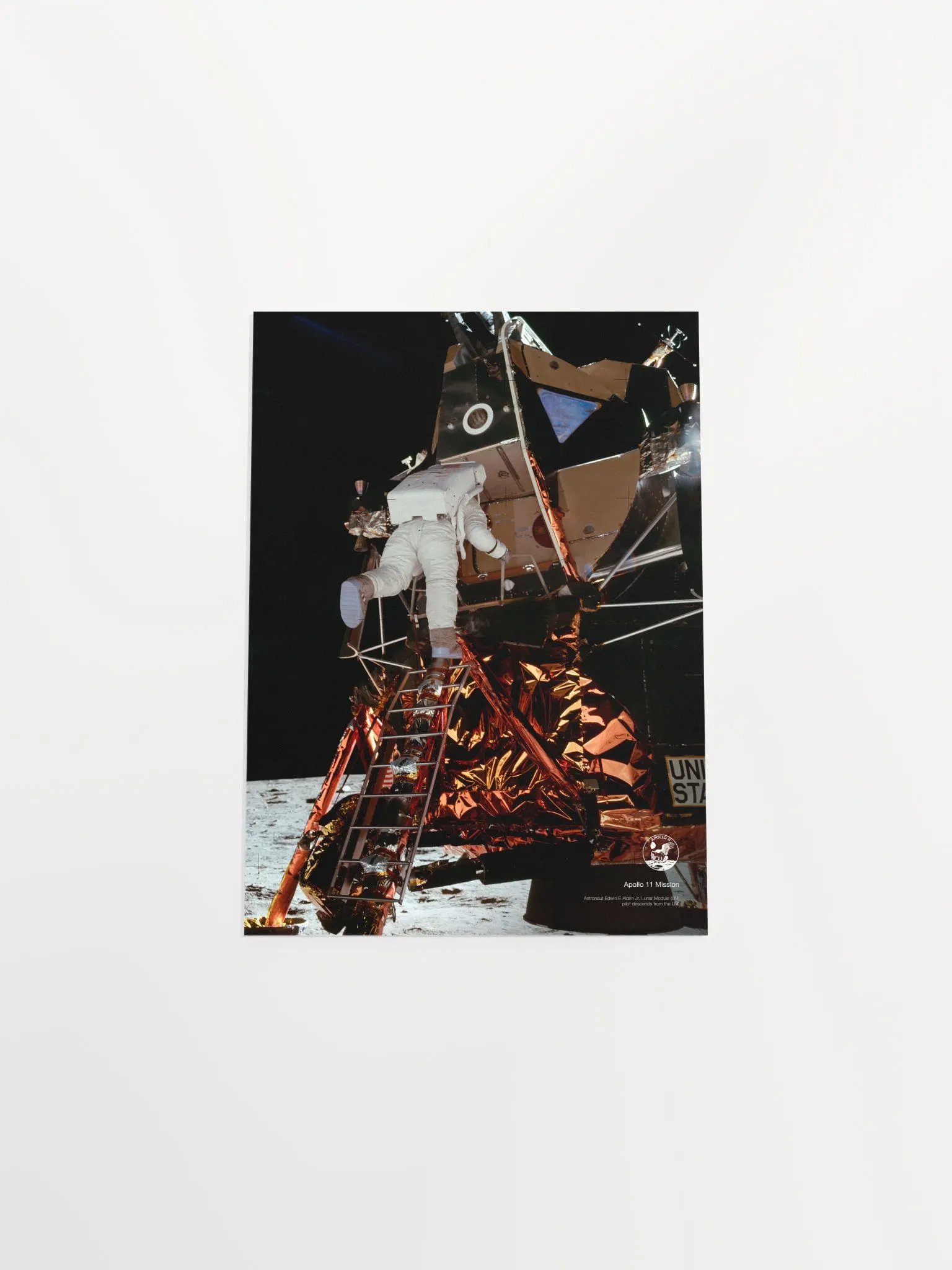 NASA Apollo 11: Edwin Aldrin and Lunar Module, 1969 — space poster, space art, photo poster, NASA print, space wall decor product image (10)