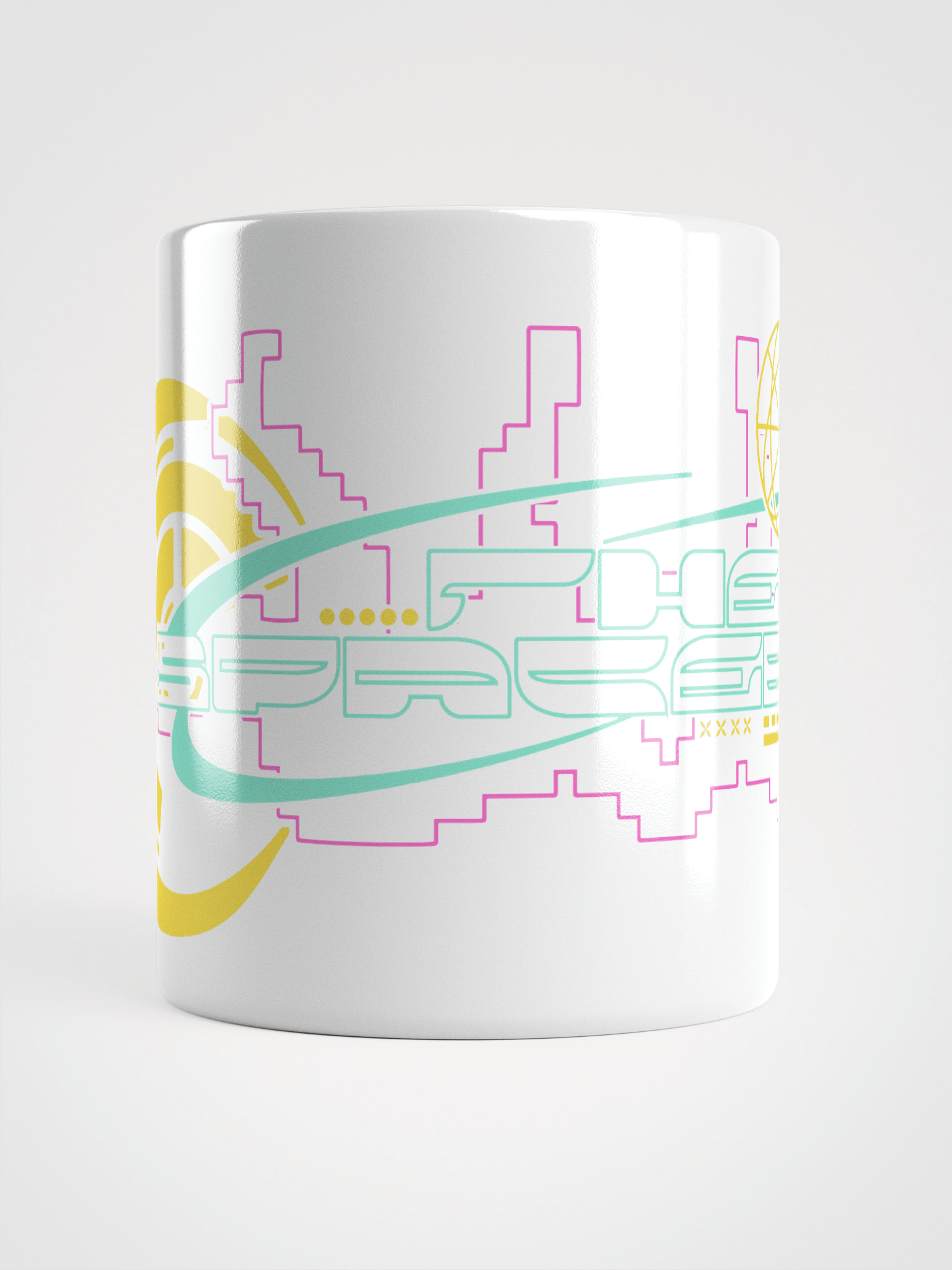 Cyberpunk inspired The SpaceBar sign mug white product image (5)