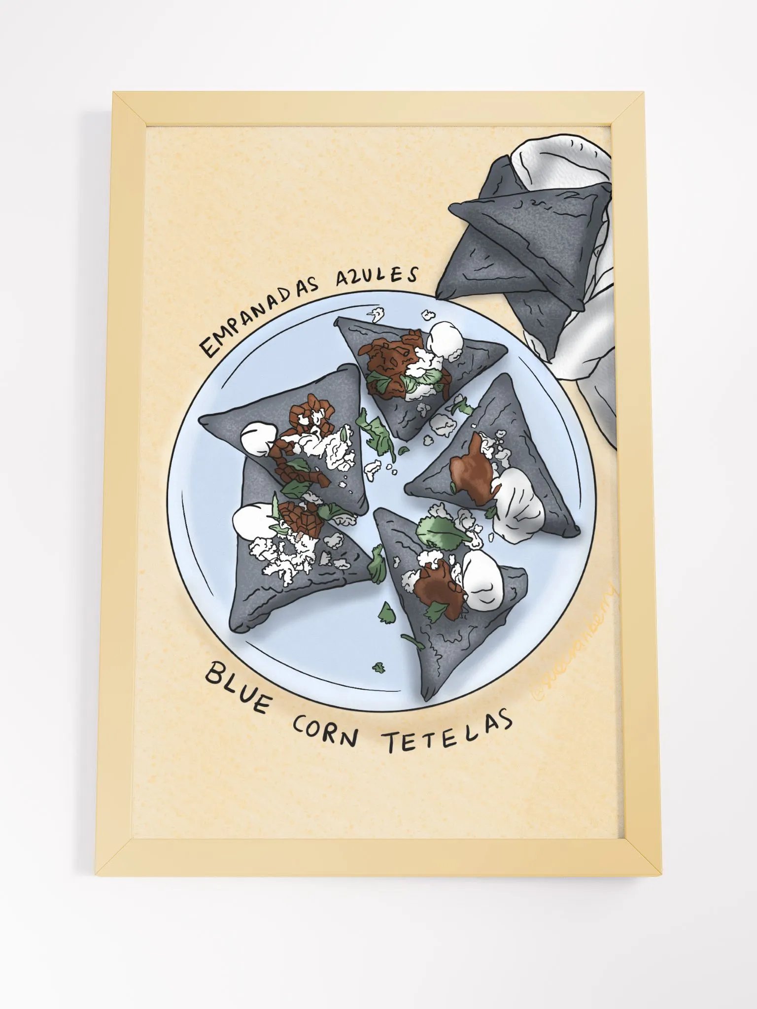Empanadas Azules Framed Poster product image (4)