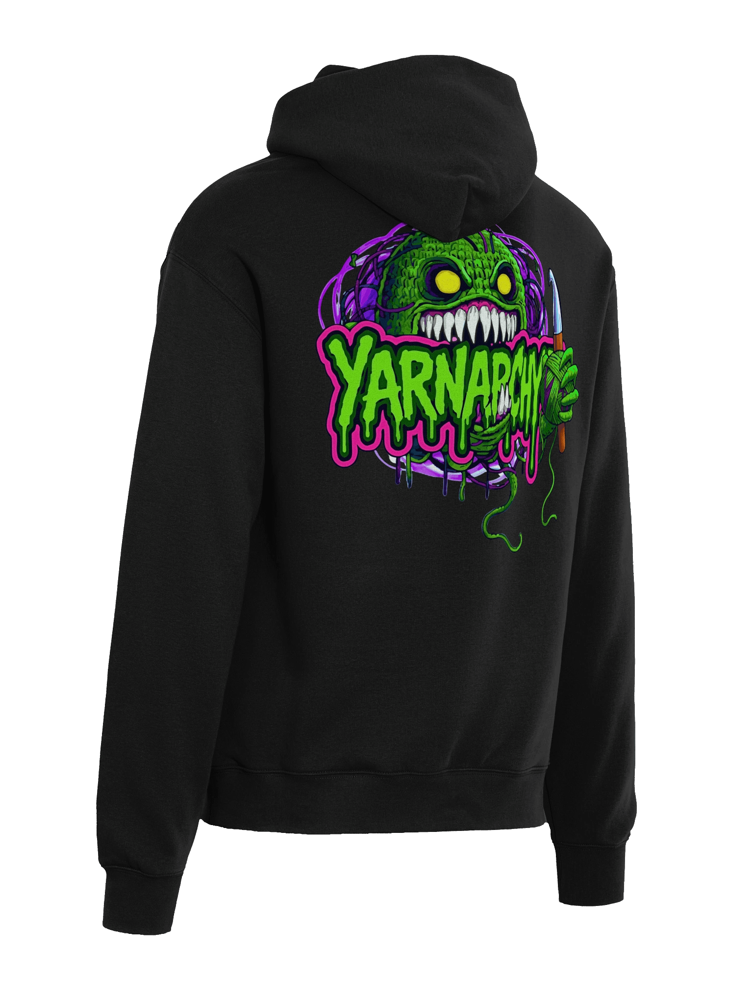 Yarnarchy™ Monster Hoodie – Crochet Chaos Edition product image (5)