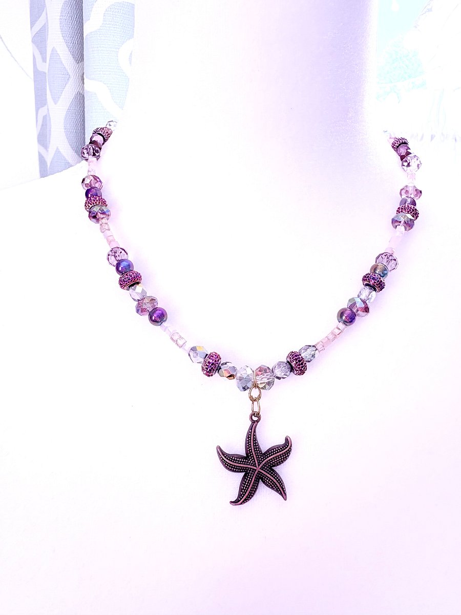 Copper Tone | Seaside Radiance | Starfish Pendant Necklace by Monique Faella Designs™ | MFD-00027 product image (1)