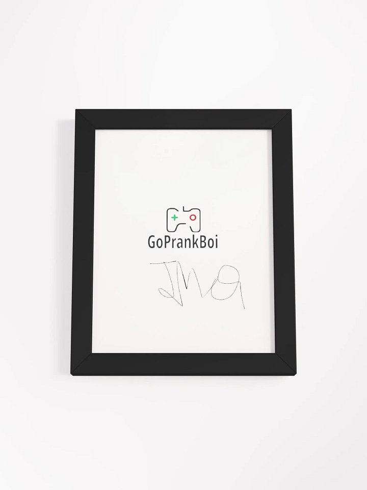 *AUTOGRAPHED* Framed GoPrankBoi Portrait product image (2)