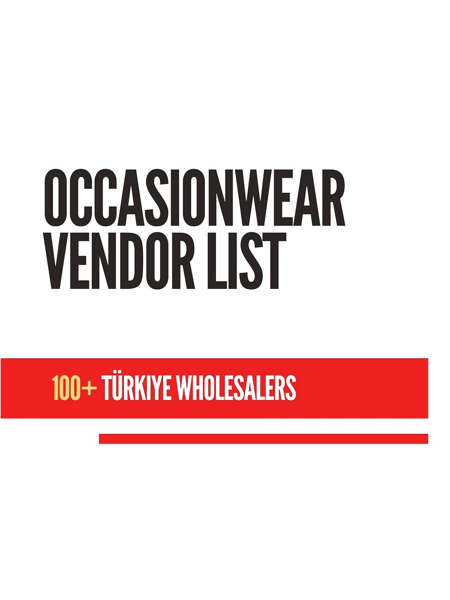 Turkiye Occasionwear Wholesale Vendor List product image (1)