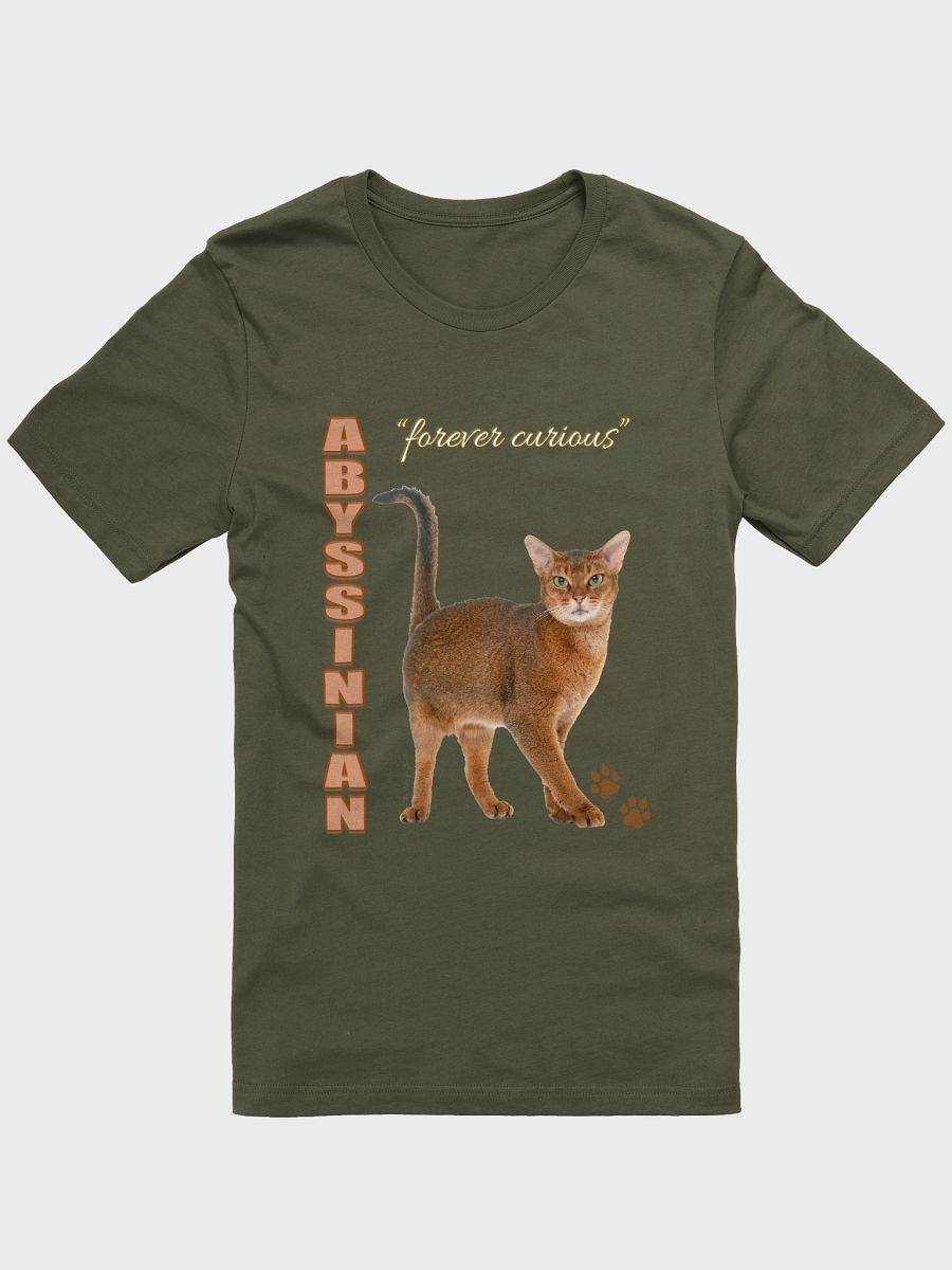 Forever Curious Abyssinian Cat T-Shirt product image (3)
