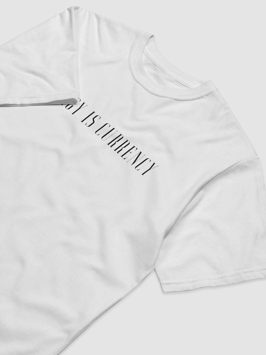 white energy is currency tee product image (3)