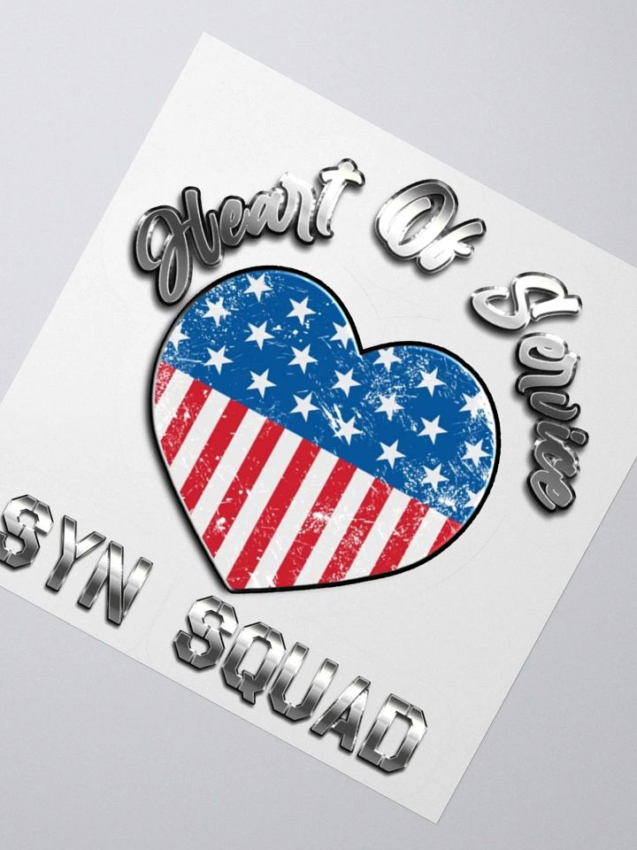 Heart of Service Flag - Stickers product image (4)