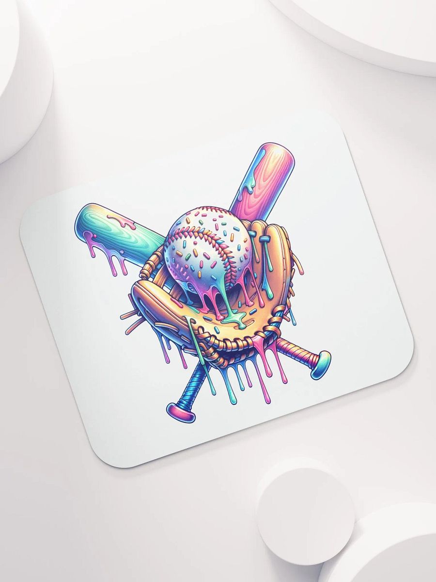 Ice Cream Sprinkles Baseball Colorful Dreams Mouse Pad product image (5)