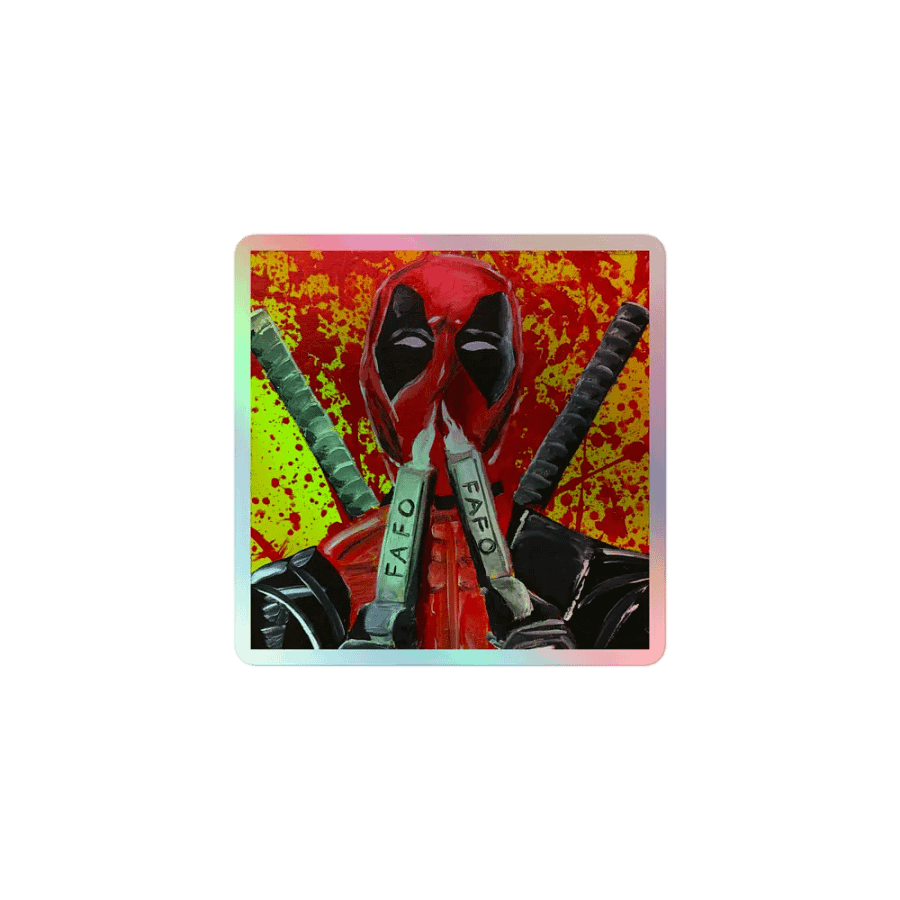 Red Pool Holographic Sticker product image (1)