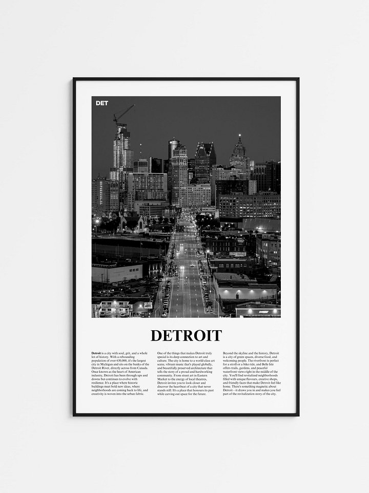 Detroit 01 Newspaper Poster product image (1)