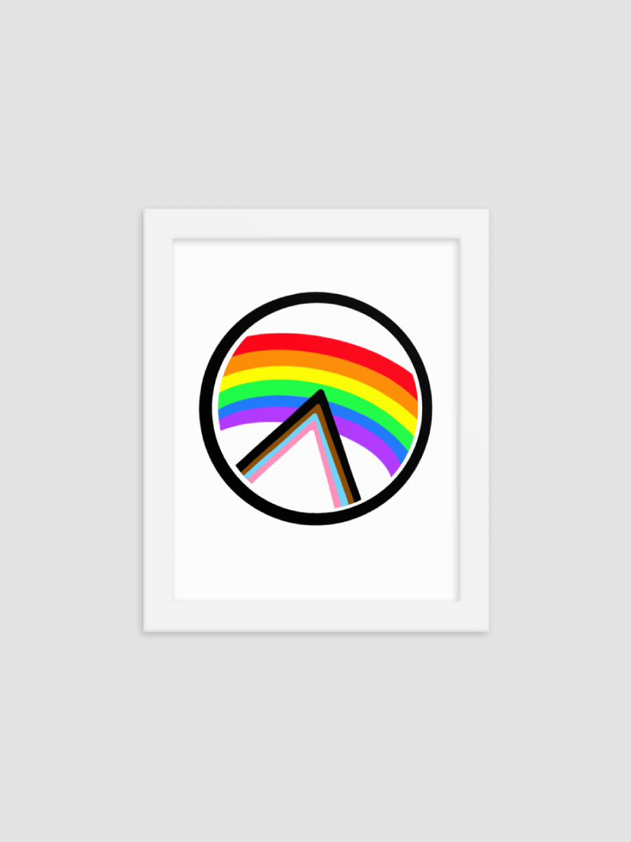 Progressional Rainbow Glow Poster (Framed) product image (2)
