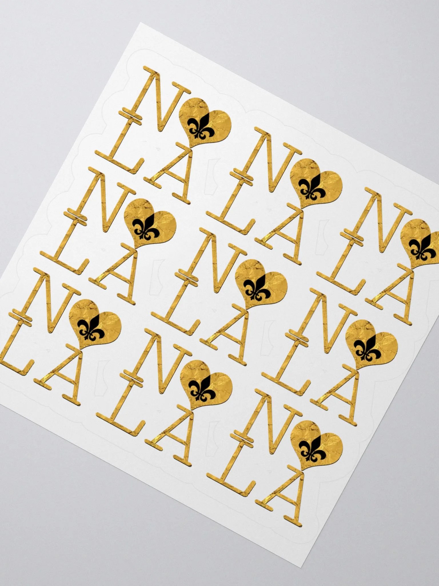 I LOVE NOLA **LEGACY STICKER** (GOLD WRAP FULL) product image (2)