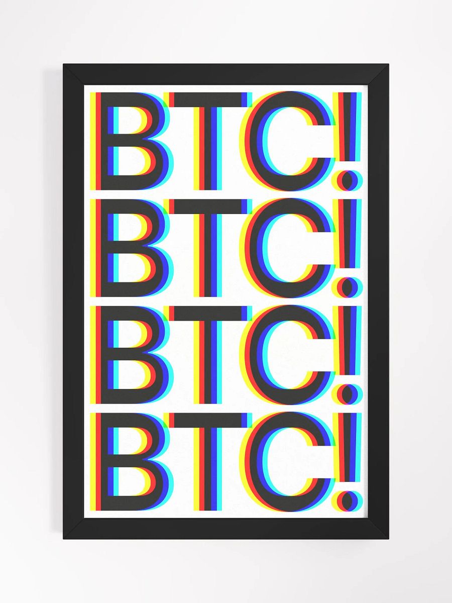 BTC! POP POSTER [framed] product image (1)