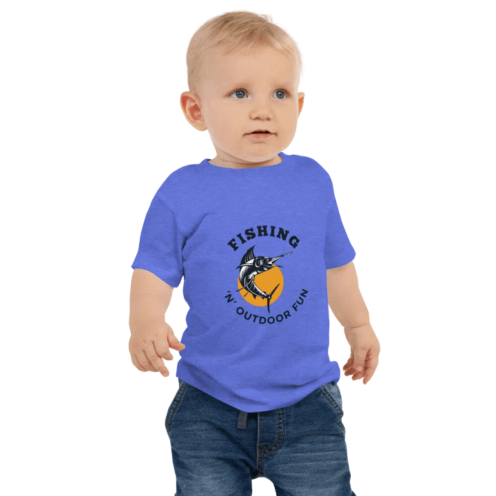 Marlin Sunset Adventure Baby Tee product image (1)