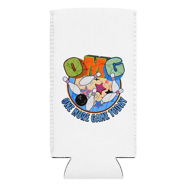 OMG One More Game Today Bowling Can Cooler product image (2)