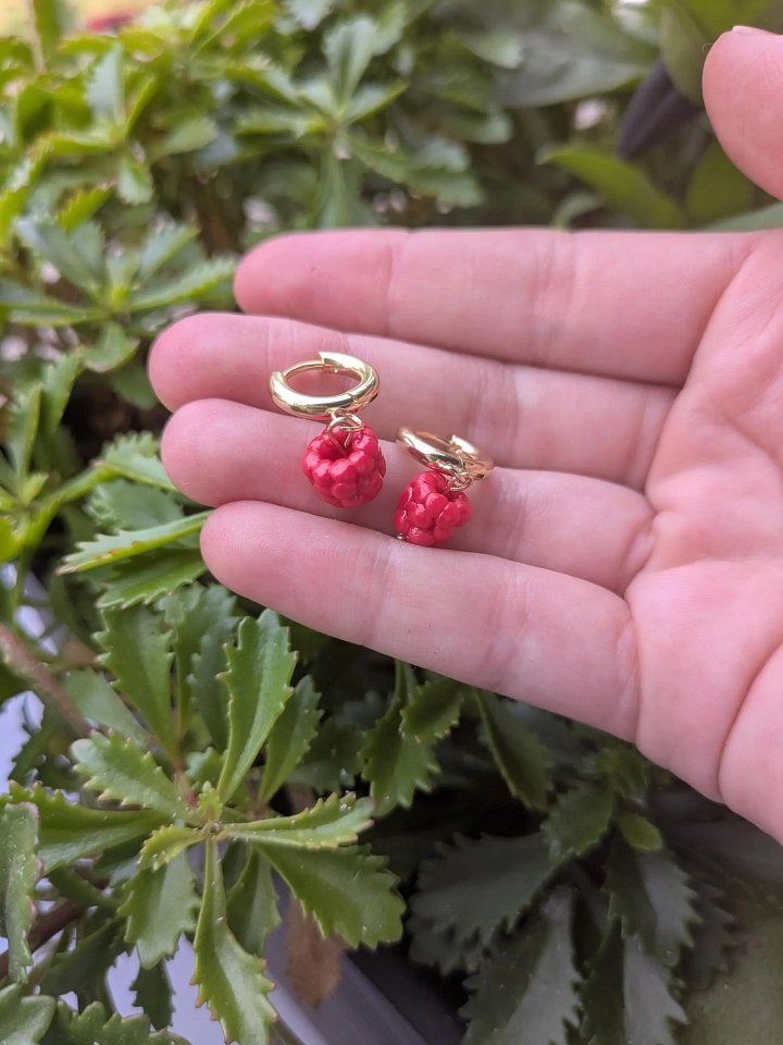 Raspberry Charm Earrings product image (1)