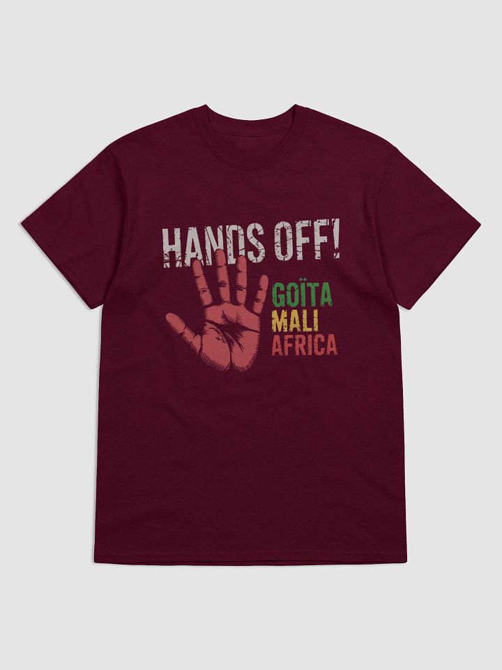 Hands off Assimi Goïta Flag of Mali Africa Goita Midweight T-shirt product image (1)