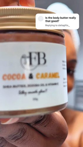 Yes, it really is that good. Our all-natural body butters is not just hype. it’s glow in a jar
Can’t wait for you to shop!!

...