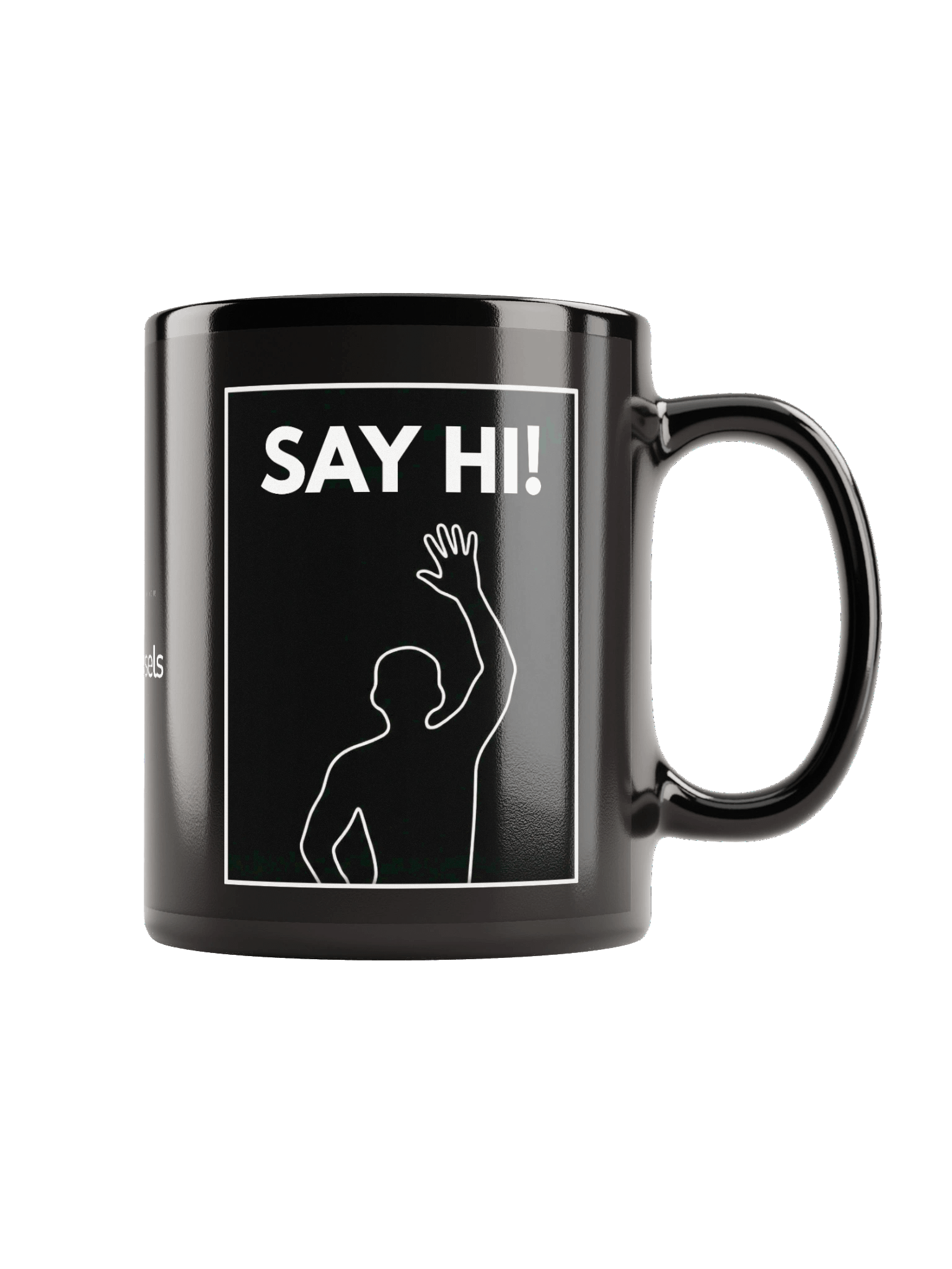 VIRAL Silhouette "Say Hi!" Mug | Iconic Immersive Interactive Dance Workout Glossy Ceramic Coffee Cup product image (1)