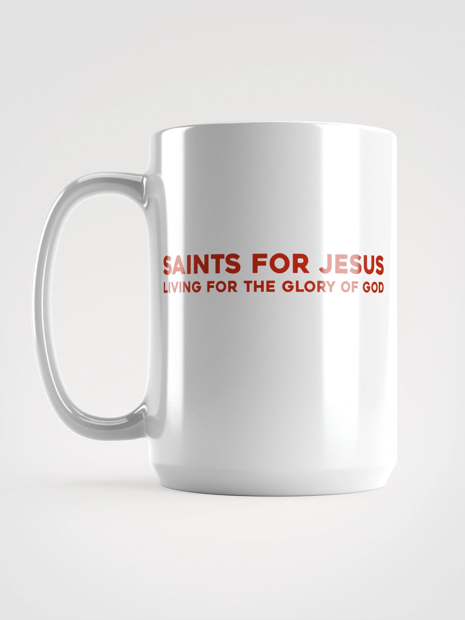 Saints For Jesus | The Gospel White Glossy Mug product image (1)