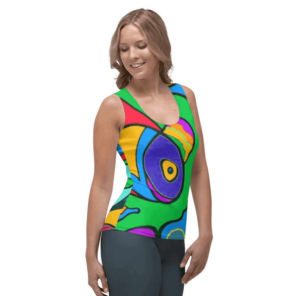 Vibrant Fish Frenzy Women's Tank Top product image (4)
