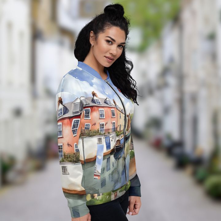 Little Italy - England - All Over Print - Watercolor - Bomber Jacket product image (1)