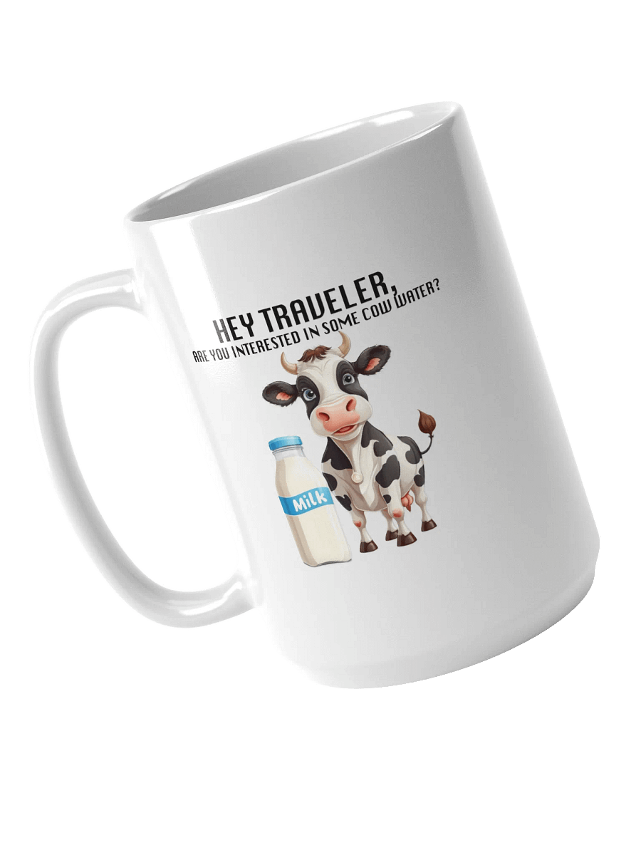 Cow Water White Glossy Mug product image (3)