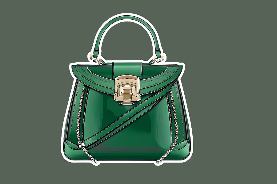 LUXURY BAGS - GREEN-ISH 12 CLIPART product image (3)