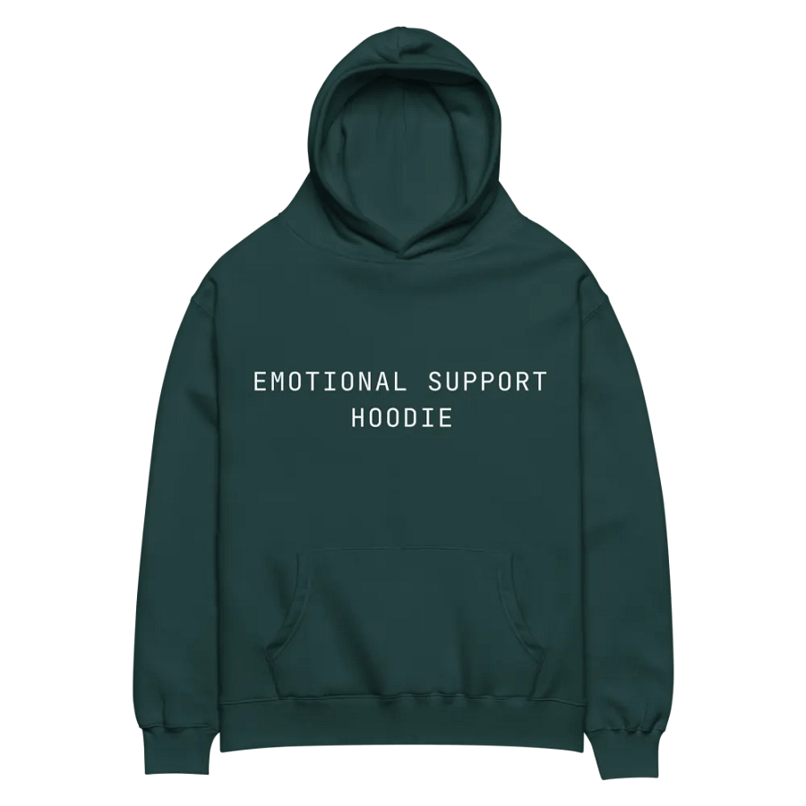 Emotional Support Hoodie II (Green) product image (1)