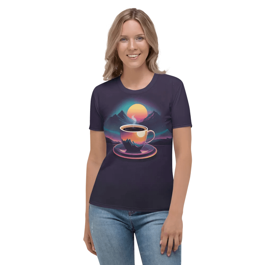 Coffee Sunset All Over Print T-shirt product image (2)