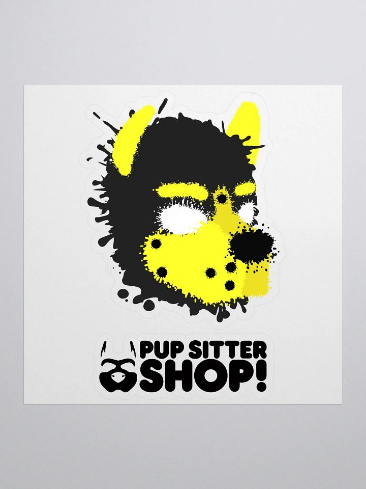 Pup Splatter Sticker - Yellow product image (1)