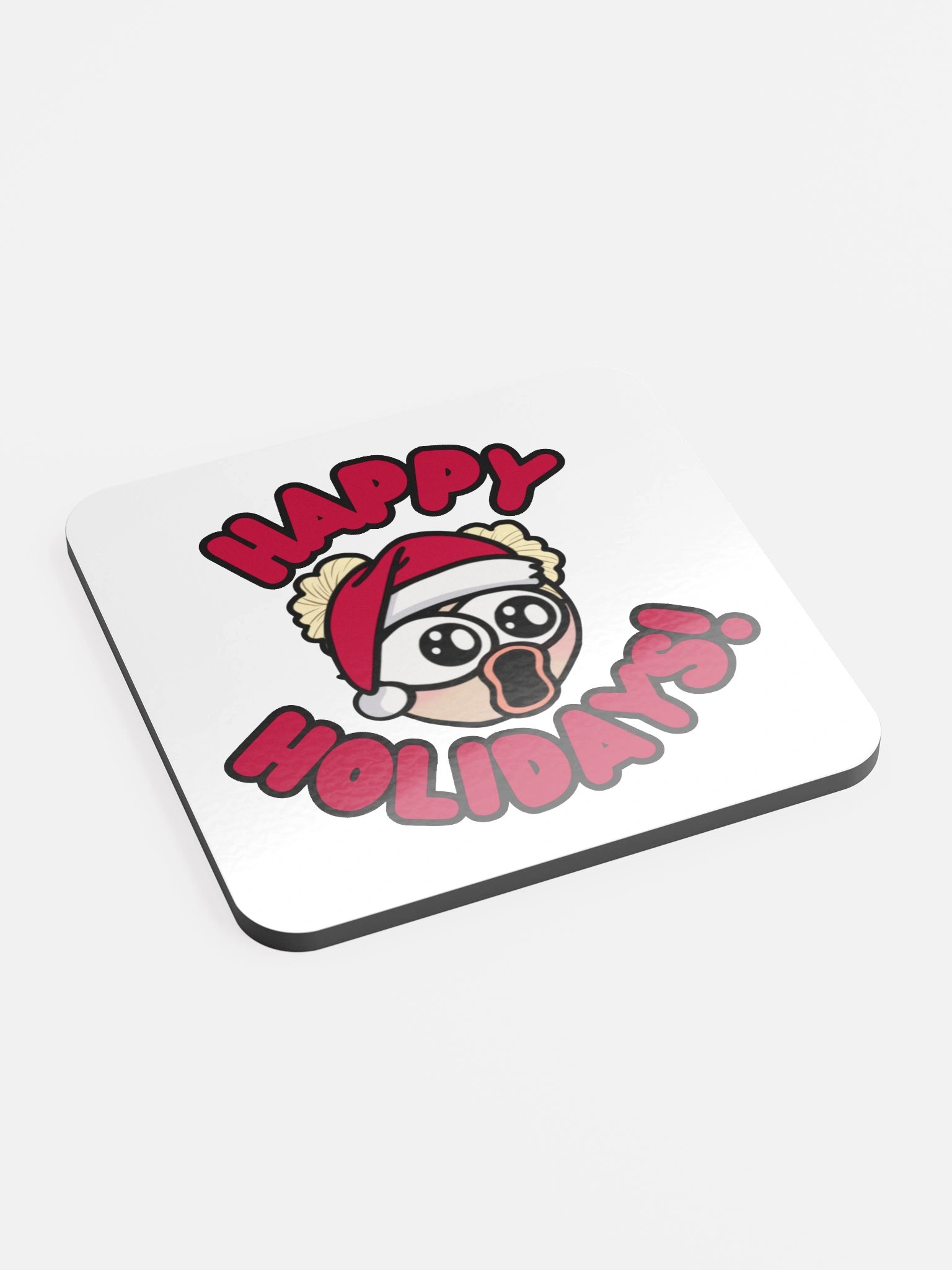 Happy Holidays Poggers Coaster product image (2)