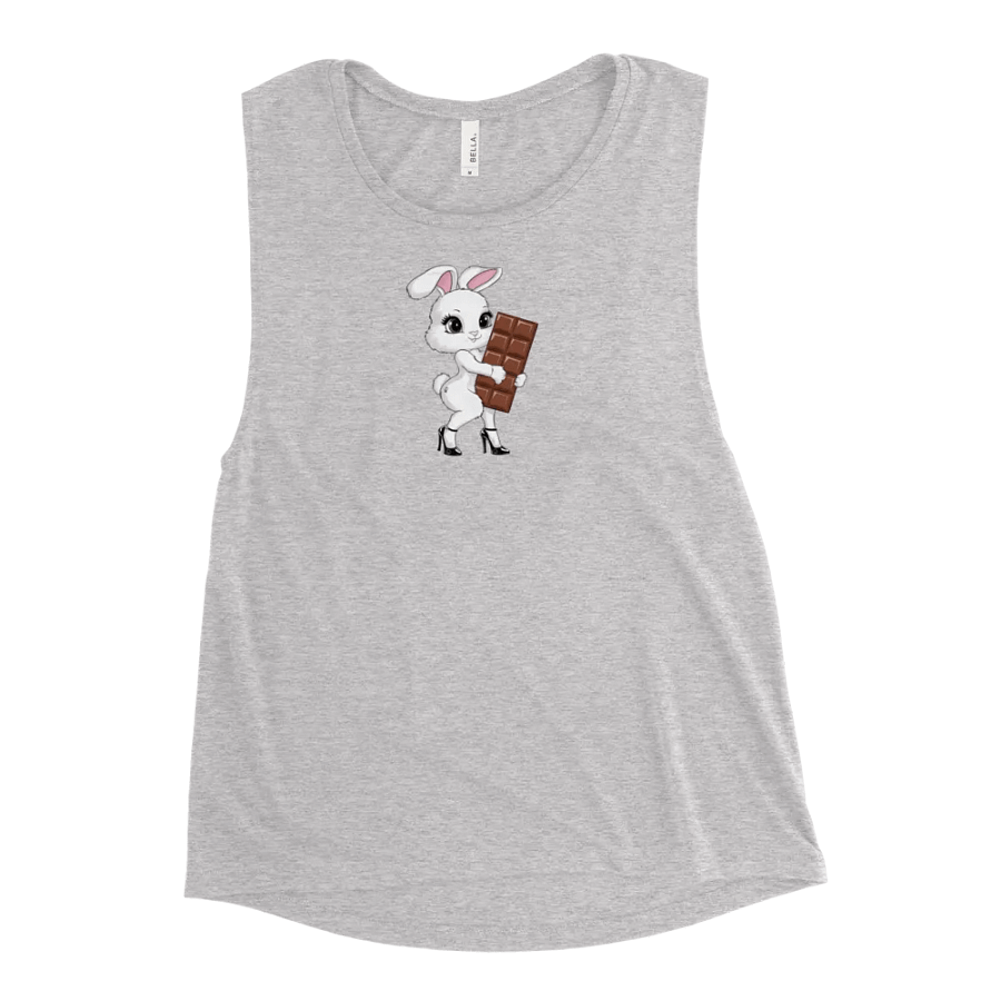 QOS Snow bunny with chocolate bar flowy tank top product image (49)