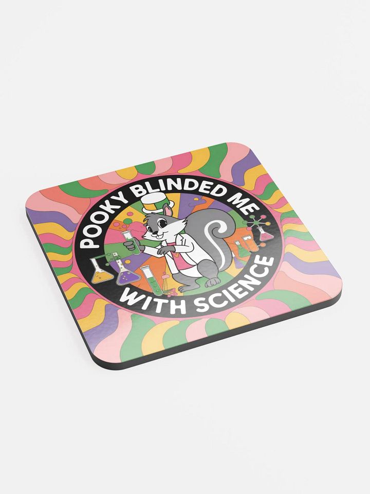 Coaster or micro art piece: psychedelic pooky blinded me with science product image (2)