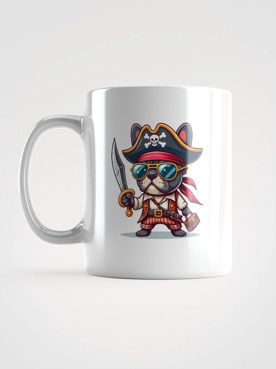 Pirate Puppers White Glossy Mug – Cute and Nautical Dog Design product image (18)