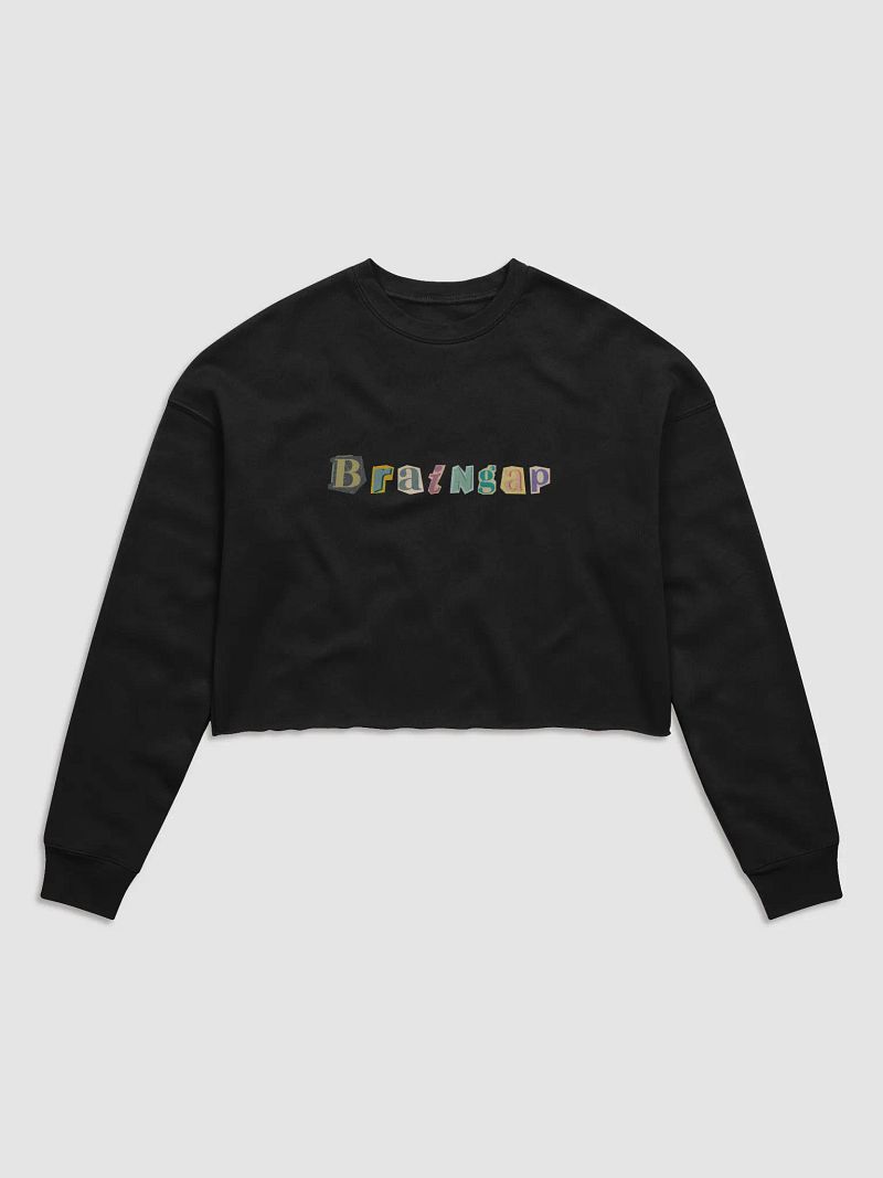 Braingap Cutout Letter Women's Crop Shirt