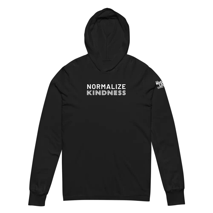 Normalize Kindness Hooded Tee (white text) product image (6)